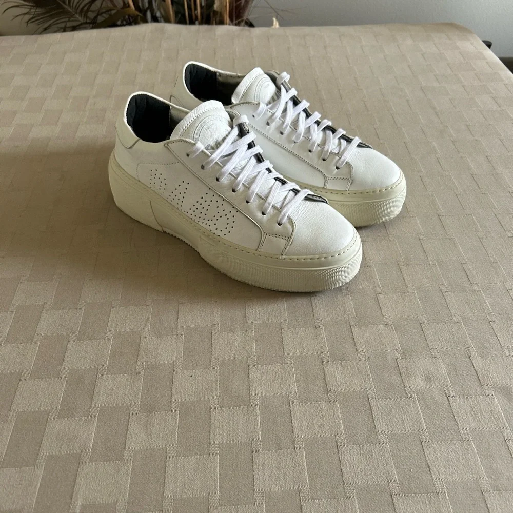 P448 Thea Perforated Platform Sneakers